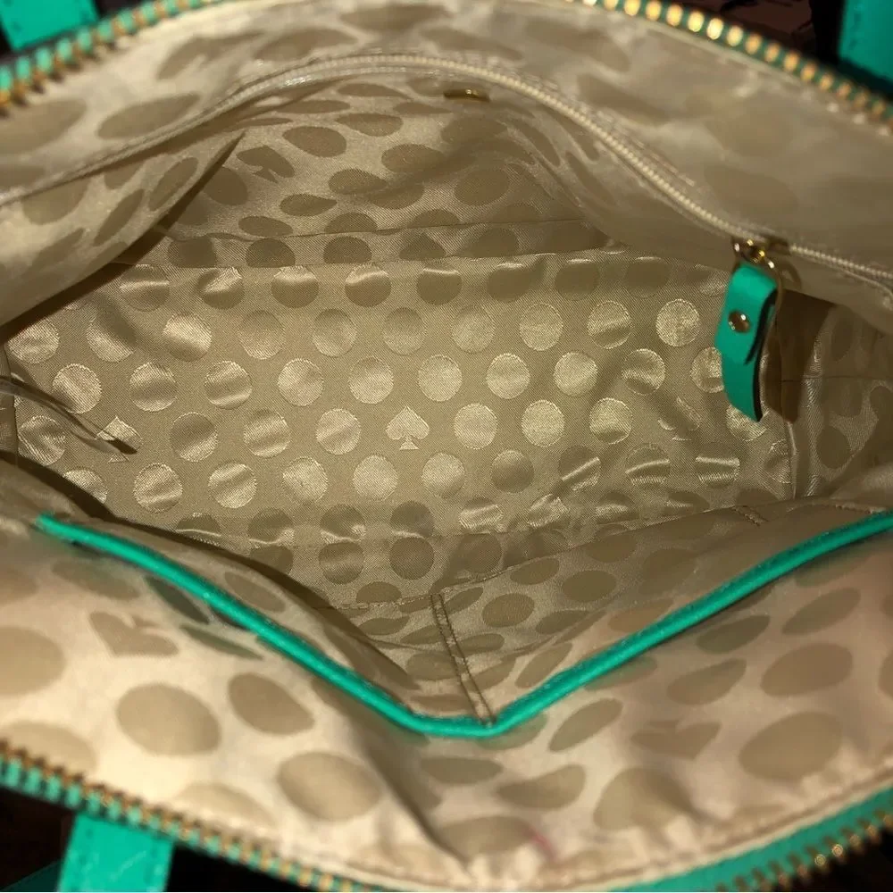 KATE SPADE Mint Green Cedar Street Maise Leather Satchel Crossbody
